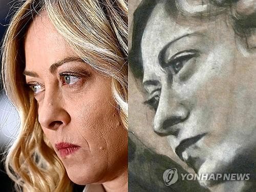 이탈리아 '멜로니 닮은꼴 천사' 벽화 논란