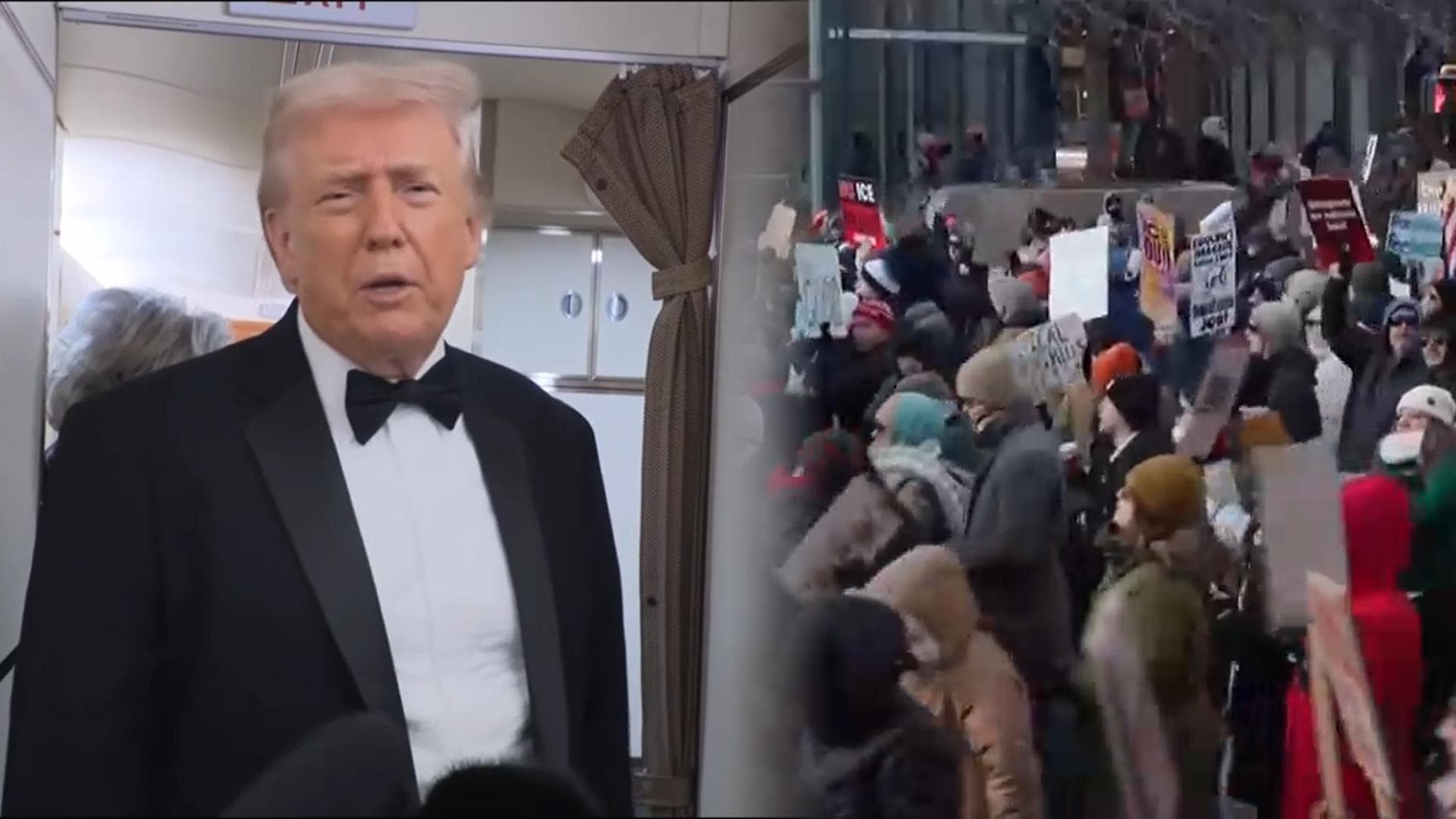 트럼프, 시위 개입 않겠다고 발표…중간선거 의식?